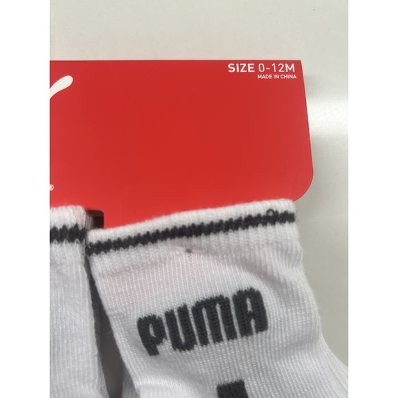 Infant puma socks 6 pairs 0-12m - Picture 3 of 3